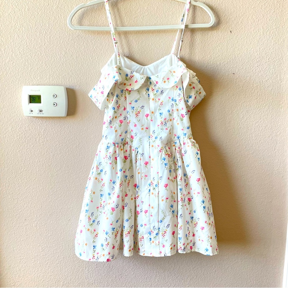 Floral Print Short Party Dresses Off The Shoulder Tulle Dress A Line Women's